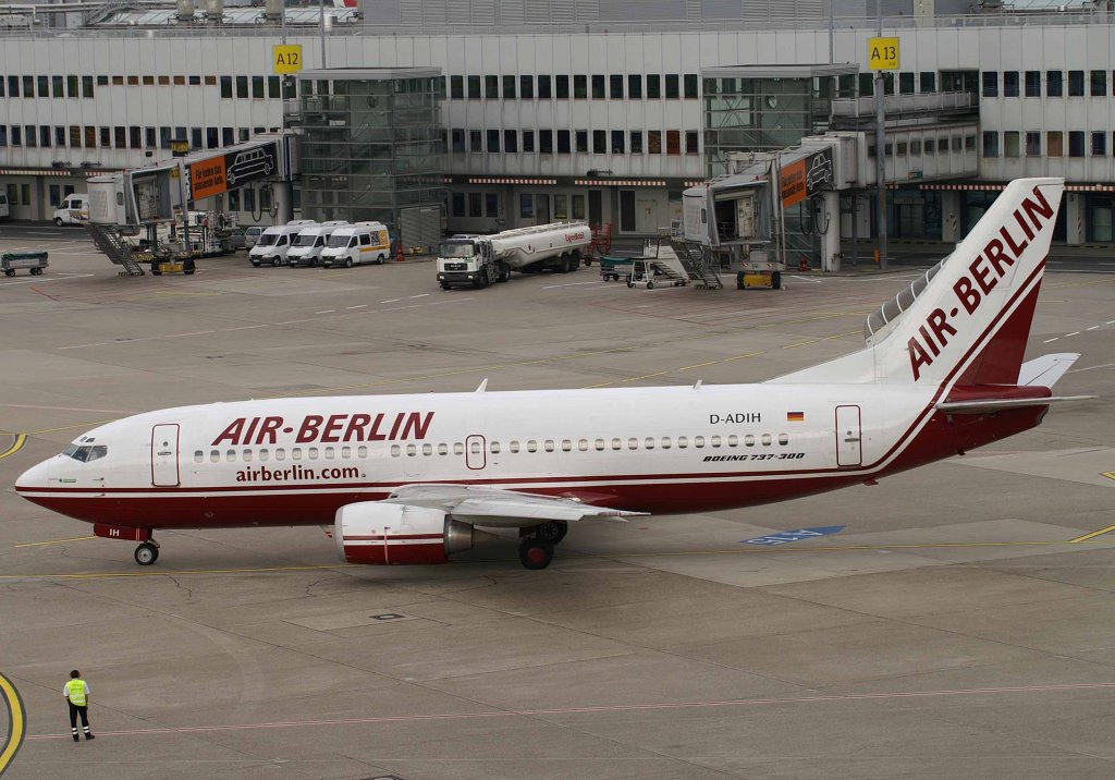 Air Berlin, D-ADIH (alte-AB-Lackierung), Boeing 737-300, 2008.05.22, DUS, Dsseldorf, Germany