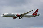 Virgin Atlantic Airways, G-VOOH, Boeing B787-9, msn: 37968/256,  Miss Chief , 05.Juli 2023, LHR London Heathrow, United Kingdom.