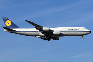 Lufthansa Boeing 747-830 D-ABYT bei der Landung in Frankfurt 19.2.2025