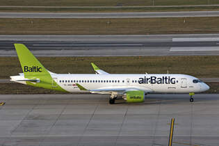 Air Baltic, YL-ABC, Airbus A220-371, msn: 55127, 21.Februar 2025, ZRH Zrich, Switzerland.