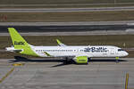 Air Baltic, YL-ABJ, Airbus A220-371, msn: 55165, 21.Februar 2025, ZRH Zürich, Switzerland.