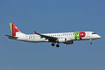 TAP Express, CS-TTW, Embraer ERJ-195, msn: 19000407, 04.Mrz 2025, ZRH Zrich, Switzerland.