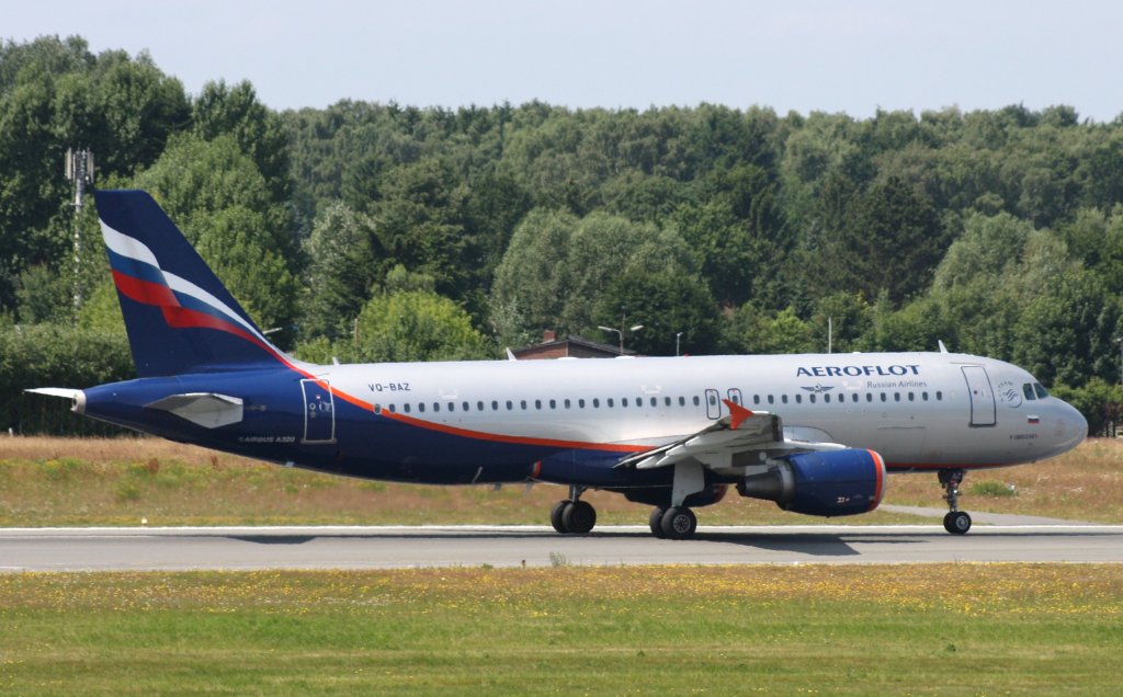 Aeroflot,VQ-BAZ,(c/n3789),Airbus A320-214,12.07.2013,HAM-EDDH,Hamburg,Germany