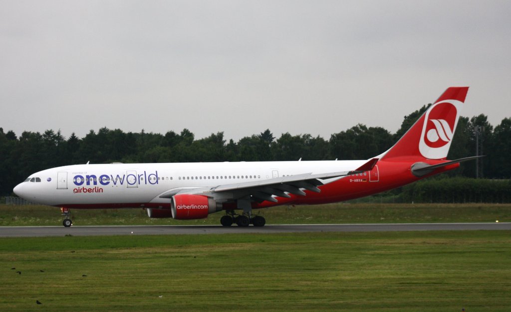 Air Berlin,D-ABXA,(c/n288),Airbus A330-223,28.06.2013,HAM-EDDH,Hamburg,Germany,(Bemalung:ONE WOLD)