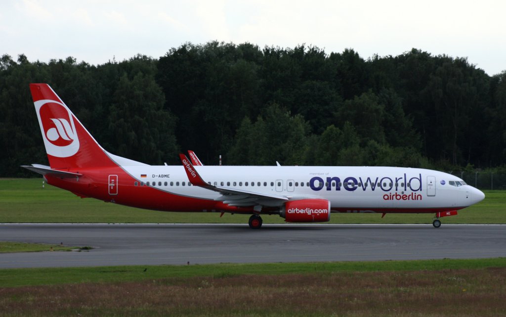 Air Berlin,D-AMBE,(c/n37766),Boeing 737-86J(WL),16.07.2012,HAM-EDDH,Hamburg,Germany(Remark:ONE WORLD)