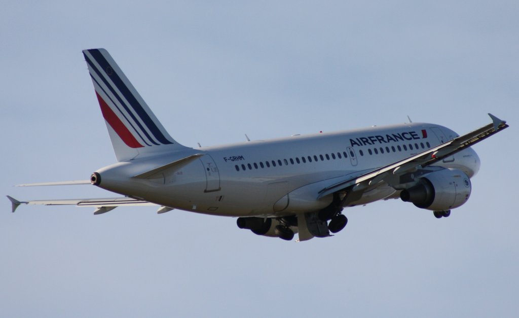 Air France,F-GRHM,(c/n 1216),Airbus A319-111,14.01.2012,HAM-EDDH,Hamburg,Germany