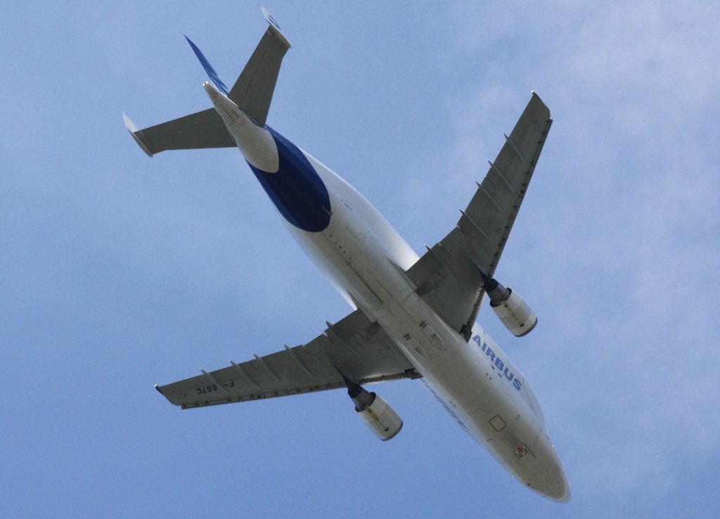 Airbus Transport International,F-GSTC,(c/n765),Airbus A300B4-608ST,26.05.2012,XFW-EDHI,Hamburg-Finkenwerder,Germany