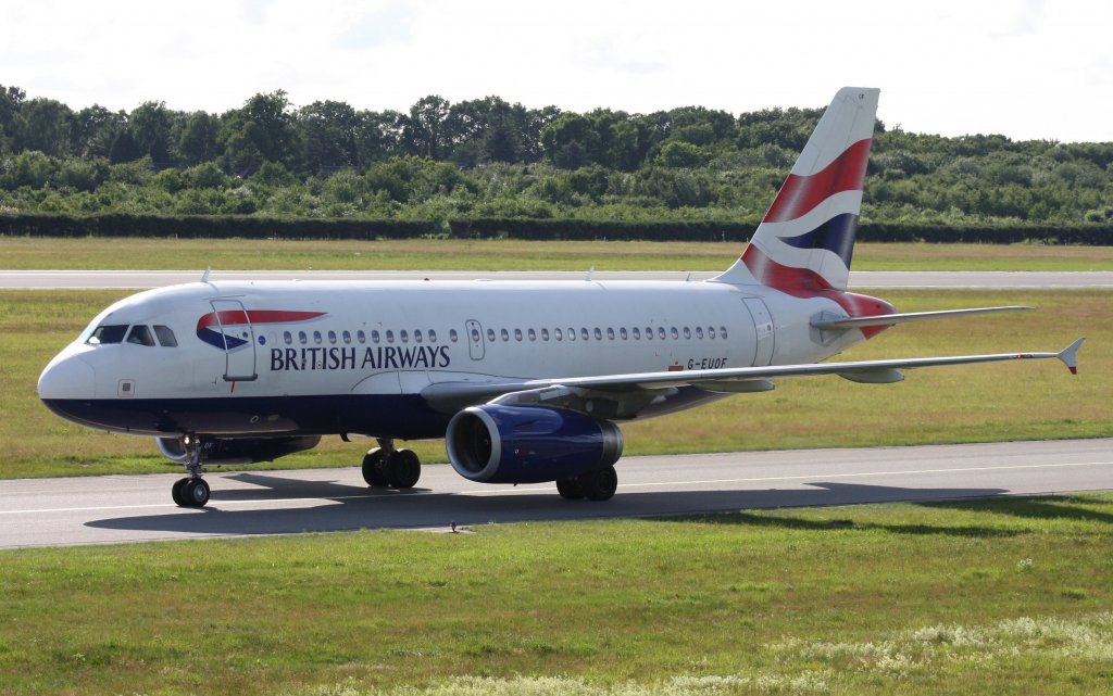 British Airways,G-EUOF,Airbus A319-131,24.06.2011,HAM-EDDH,Hamburg,Germany