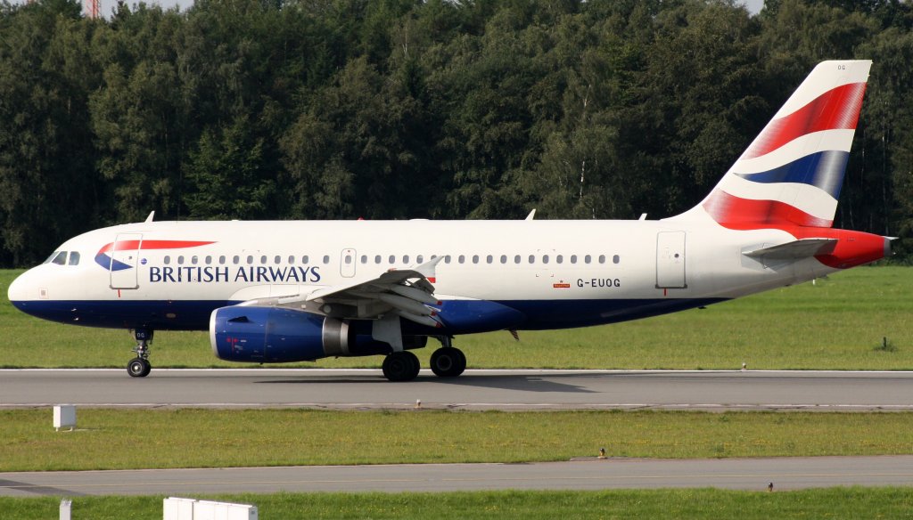 British Airways,G-EUOG,Airbus A319-131,21.08.2011,HAM-EDDH,Hamburg,Germany