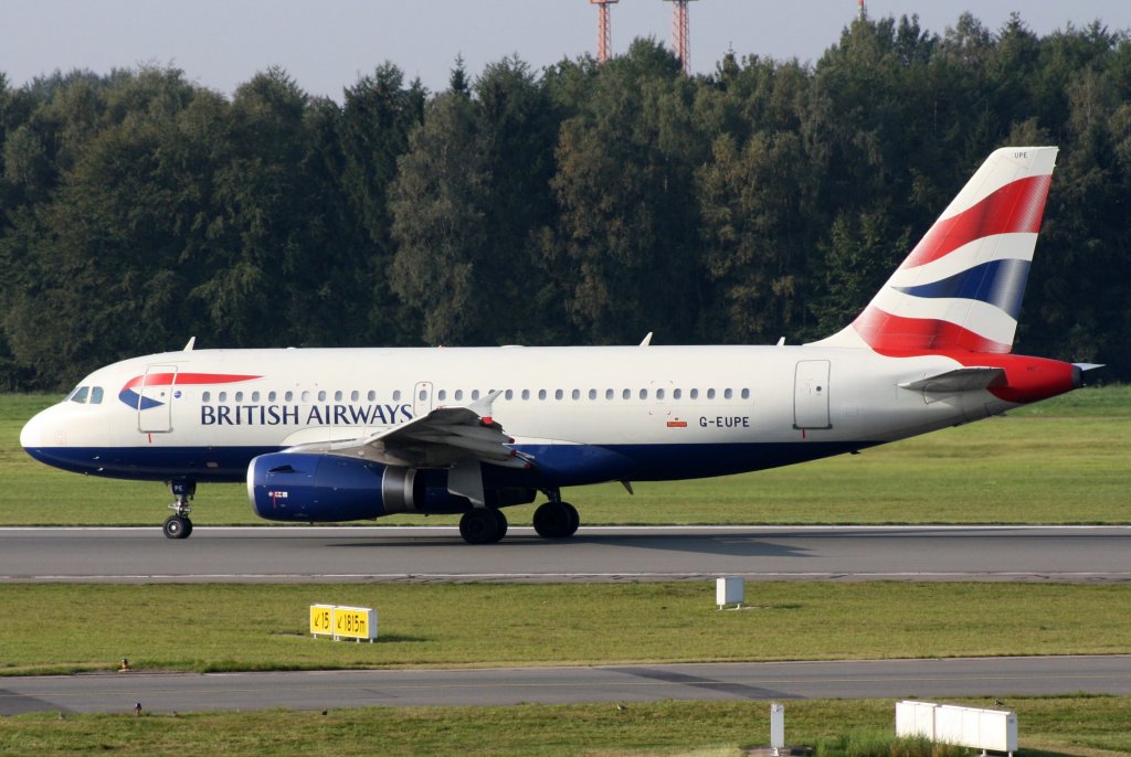 British Airways,G-EUPE,Airbus A319-131,25.09.2011,HAM-EDDH,Hamburg,Germany