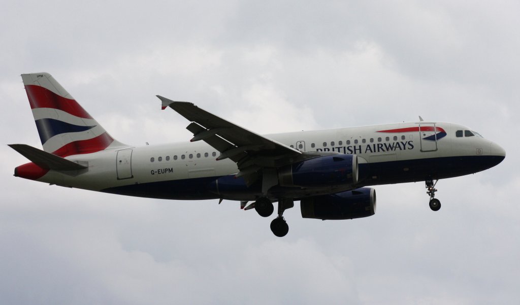 British Airways,G-EUPM,(c/n1258),Airbus A319-131,17.05.2012,HAM-EDDH,Hamburg,Germany