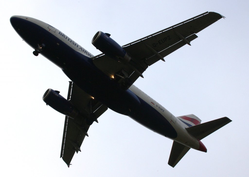 British Airways,G-EUPZ,(c/n1510),Airbus A319-131,13.11.2012,HAM-EDDH,Hamburg,Germany