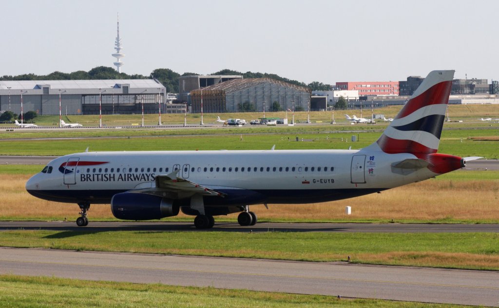 British Airways,G-EUYB,(c/n3703),Airbus A320-232,01.08.2012,HAM-EDDH,Hamburg,Germany