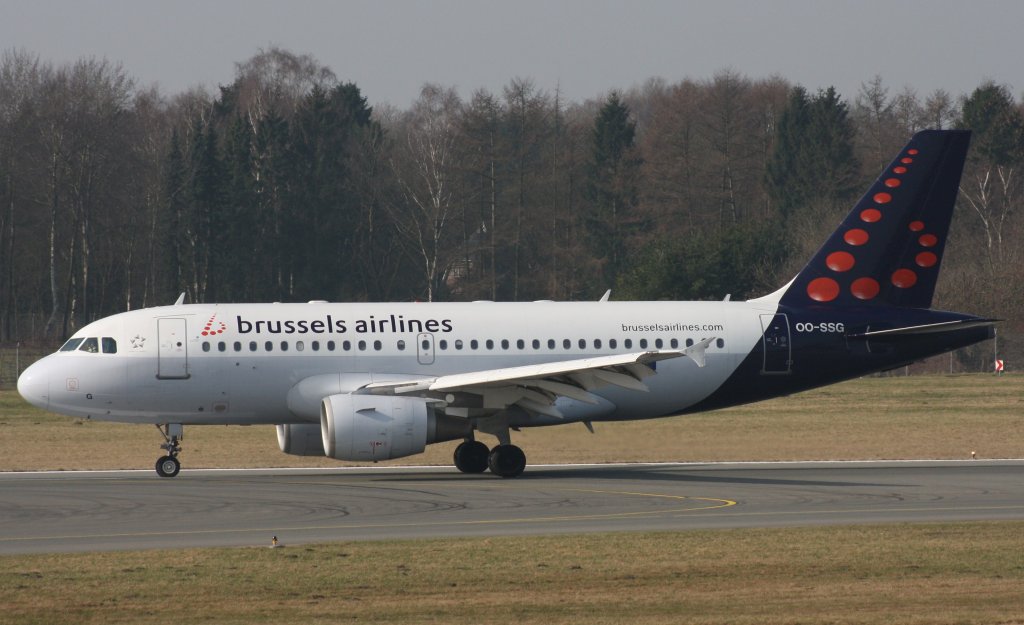 Brussels Airlines,OO-SSG,(c/n 1160),Airbus A319-112,16.03.2012,HAM-EDDH,Hamburg,Germany