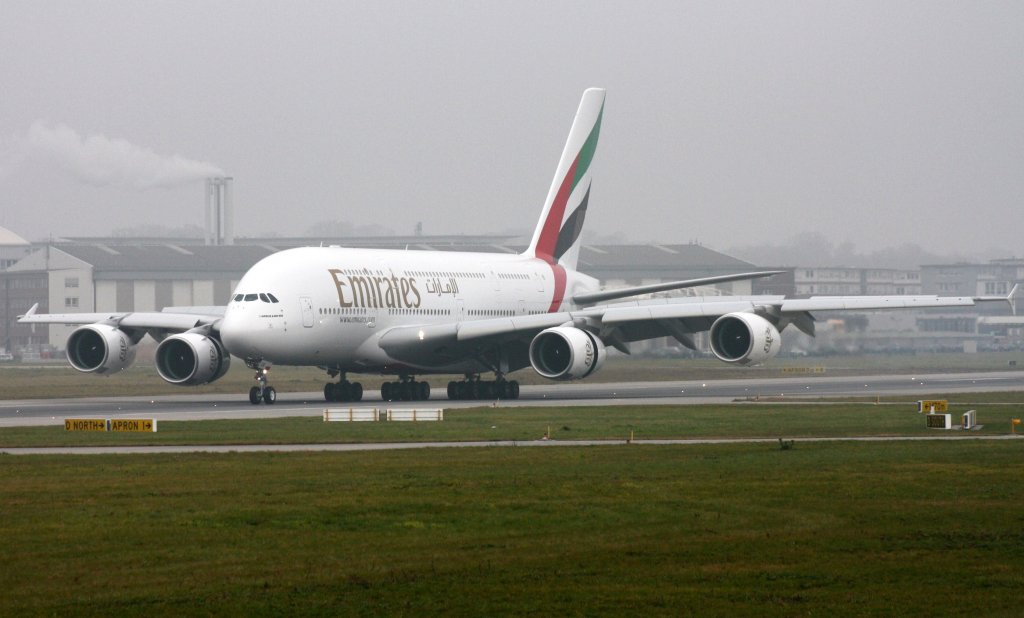 Emirates,F-WWSZ (c/n 0083),Airbus A380-861,21.11.2011,XFW-EDHI,Hamburg-Finkenwerder,Germany