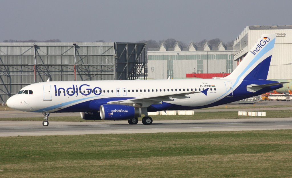 IndiGo,D-AUBM,(c/n 5094),Reg.VT-IET,Airbus A320-232,27.03.2012,XFW-EDHI,Hamburg-Finkenwerder,Germany