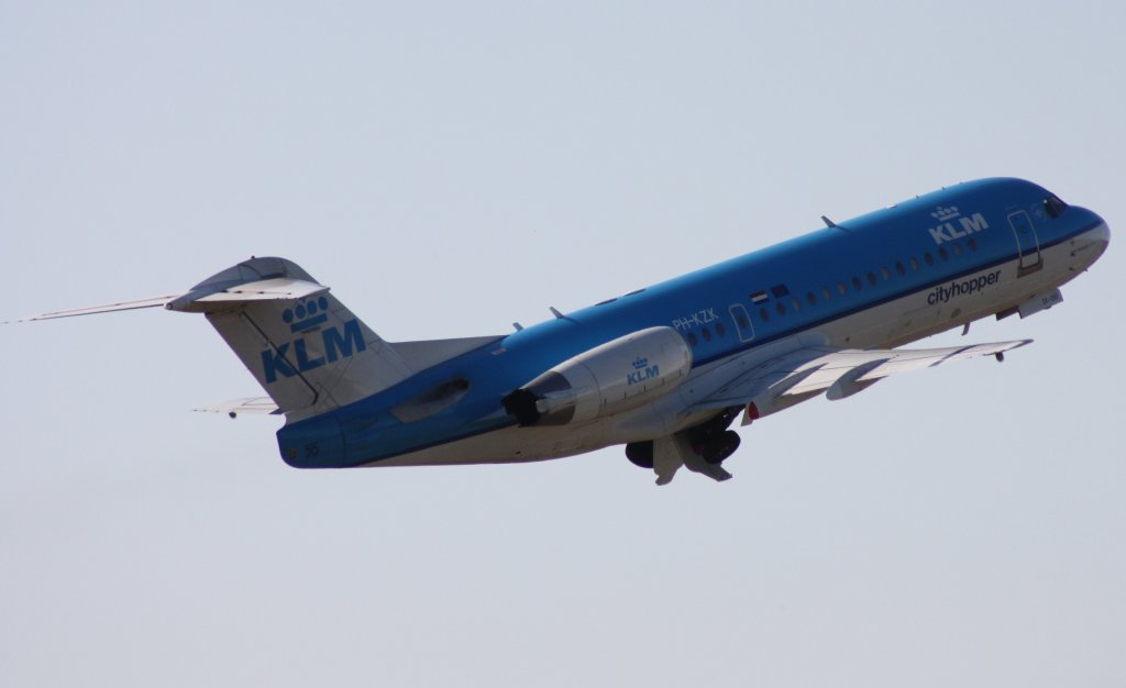 KLM Cityhopper,PH-KZK,(c/n 11581),Fokker F-70,HAM-EDDH,Hamburg,Germany