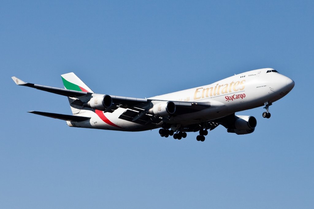 Landung B747/Emirates Sky Cargo/Frankfurt/Fra/07.03.2010.