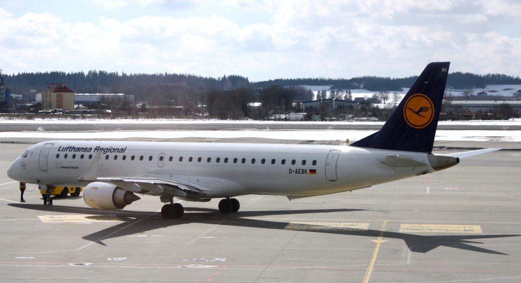 Lufthansa Regional Cityline,D-AEBK,(c/n19000500),Embraer ERJ-190-200LR,08.04.2013,GDN-EPGD,Gdansk,Polen