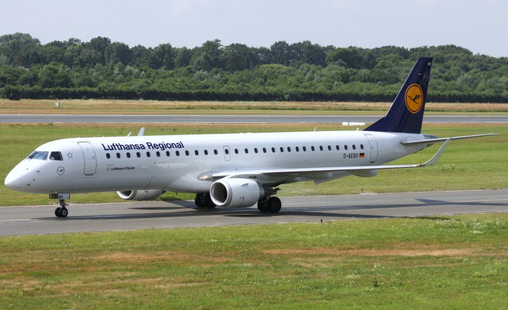 Lufthansa Regional(CityLine),D-AEBO,(c/n19000542),Embraer ERJ-190-200LR,30.07.2013,HAM-EDDH,Hamburg,Germany