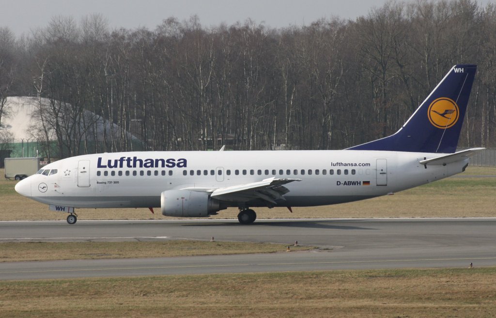 Lufthansa,D-ABWH,(c/n 24284),Boeing 737-330,16.03.2012,HAM-EDDH,Hamburg,Germany