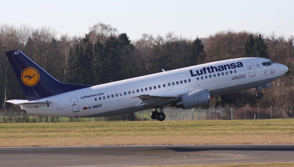 Lufthansa,D-ABXZ,(c/n 24564),Boeing 737-330,15.01.2012,HAM-EDDH,Hamburg,Germany