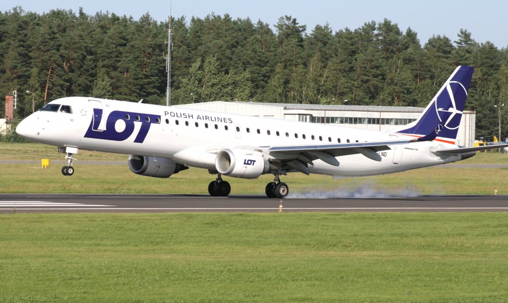 Polish Airlines LOT,SP-LND,(c/n19000516),Embraer ERJ-190-200LR,22.08.2012,GDN-EPGD,Gdansk,Polen