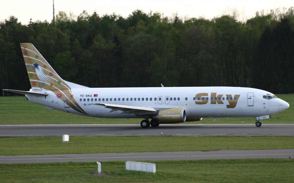 Sky Airlines,TC-SKG,(c/n25371),Boeing 737-4Q8,01.05.2012,HAM-EDDH,Hamburg,Germany