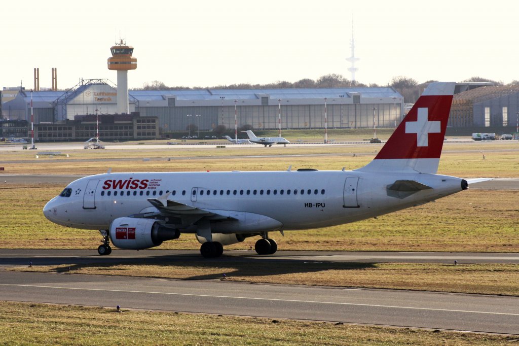 Swiss,HB-IPU,(c/n713),Airbus A319-112,02.02.2013,HAM-EDDH,Hamburg,Germany