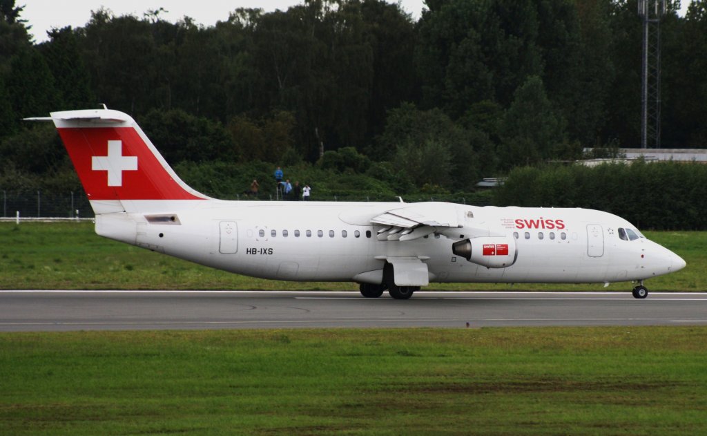 Swiss,HB-IXS,(c/nE3280),British Aerospace Avro RJ-100,01.09.2012,HAM-EDDH,Hamburg,Germany