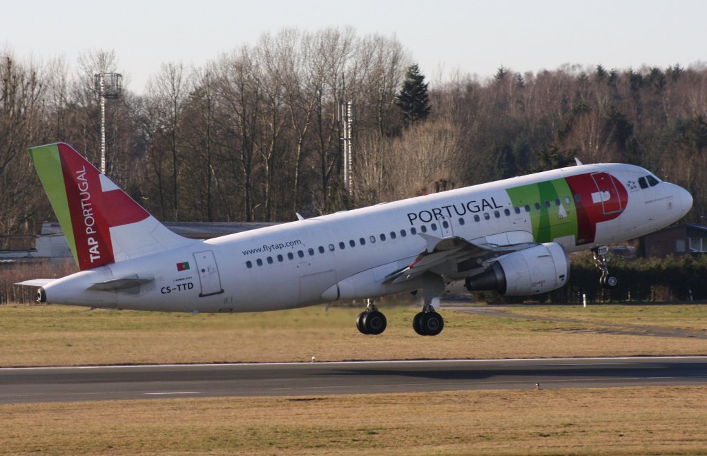 TAP Portugal,CS-TTD,(c/n 790),Airbus A319-111,15.01.2012,HAM-EDDH,Hamburg,Germany