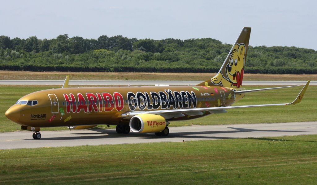 TUIfly,D-ATUD,(c/n34685),Boeing 737-8K5(WL),12.07.2013,HAM-EDDH,Hamburg,Germany(Bemalung:Haribo Goldbren)