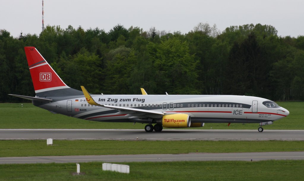 TUIfly,D-ATUE,(c/n34686),Boeing 737-8K5(WL),06.05.2012,HAM-EDDH,Hamburg,Germany (Sonderbemalung DB-ICE)