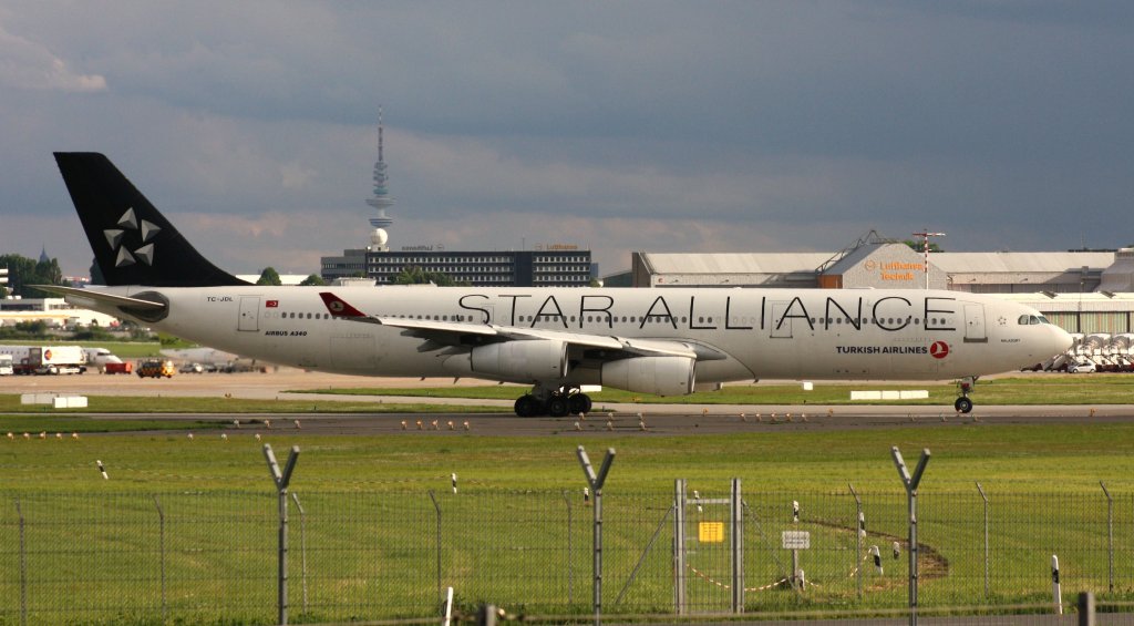 Turkish Airlines,TC-JDL,(c/n057),Airbus A340-311,23.06.2013,HAM-EDDH,Hamburg,Germany(Bemalung:STAR ALLIANCE).