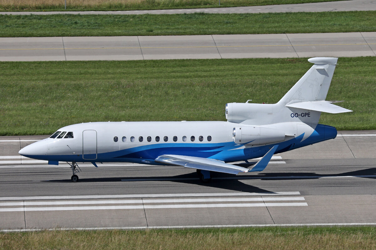 Abelag Aviation, OO-GPE, Dassault Falcon 900LX, msn: 252, 16.Juni 2024, ZRH Zürich, Switzerland.