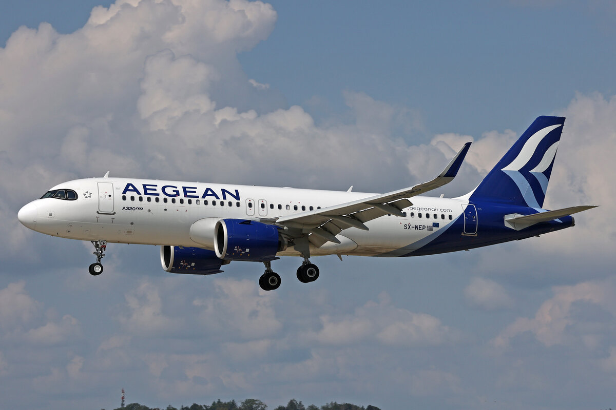 Aegean Airlines, SX-NEP, Airbus A320-271N, msn: 11546, 13.Juni 2024, ZRH Zürich, Switzerland.