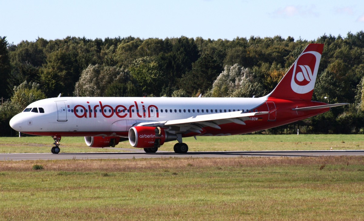 Air Berlin,D-ABDW,(c/n3945),Airbus A320-214,29.09.2013,HAM-EDDH,Hamburg,Germany