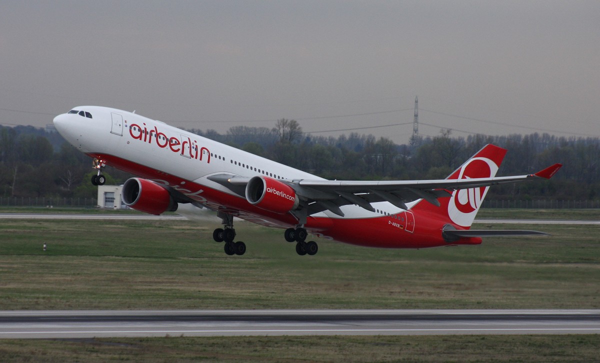 Air Berlin,D-ABXB,(c/n 322),Airbus A330-223,11.04.2015,DUS-EDDL,Düsseldorf,Germany