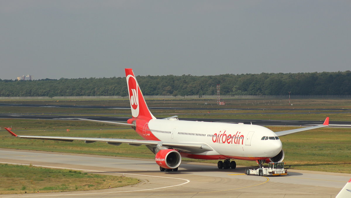 Air Berlin,D-ABXD,(c/n 822),Airbus A330-223,20.08.2016,TXL-EDDT,Berlin-Tegel,Germany