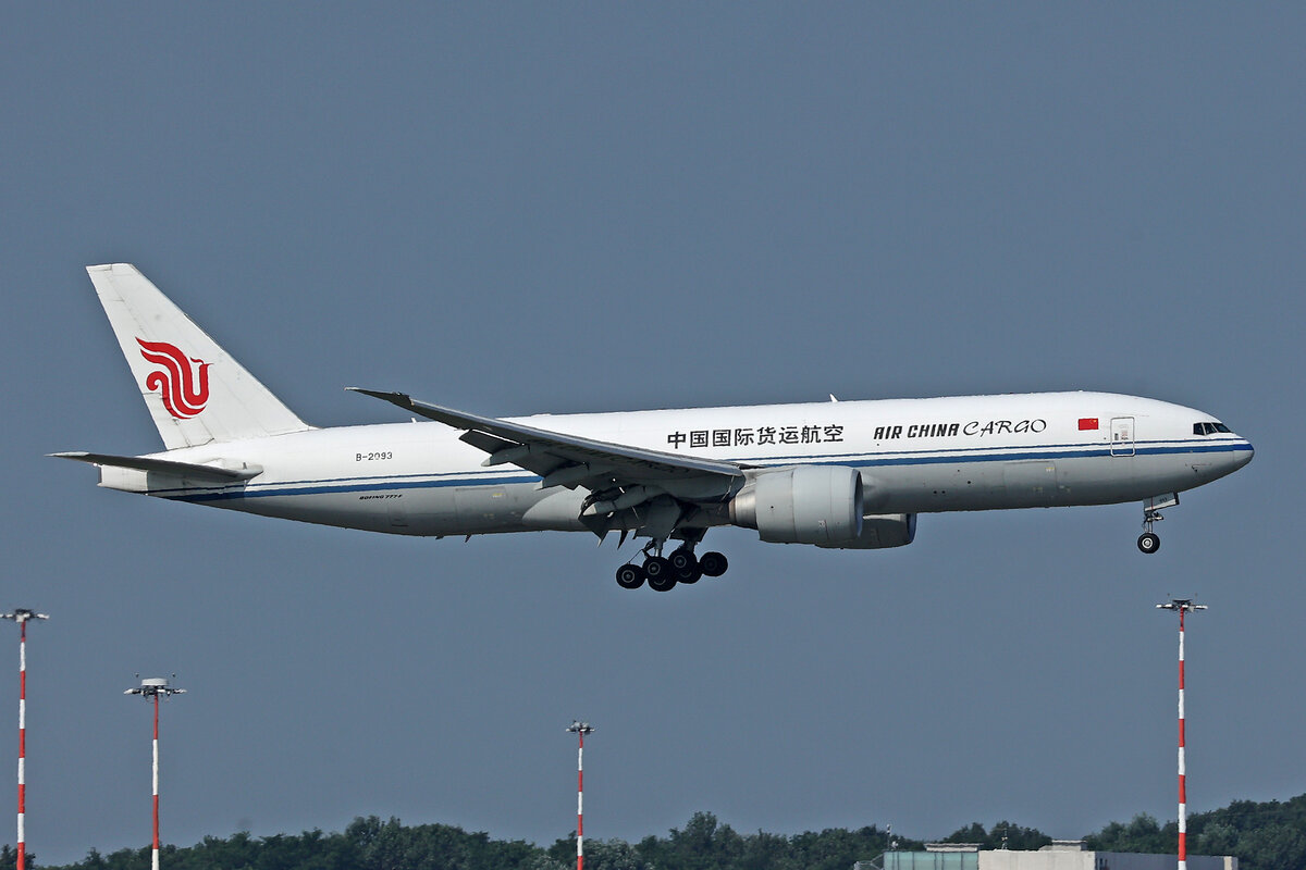 Air China Cargo, B-2093, Boeing B777-FFT, msn: 44684/1316, 10.Juli 2024, MXP Milano Malpensa, Italy.