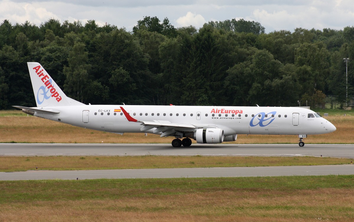 Air Europa,EC-LKX,(c/n 19000437),Embraer ERJ-190-200LR,21.06.2014,HAM-EDDH,Hamburg,Germany