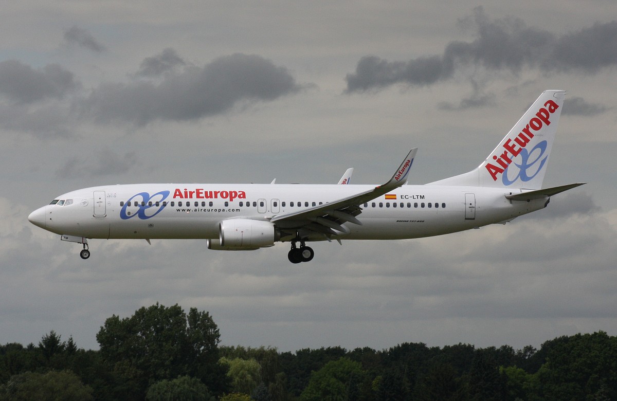 Air Europa,EC-LTM,(c/n 36591),Boeing 737-85P(WL),09.08.2014,HAM-EDDH,Hamburg,Germany