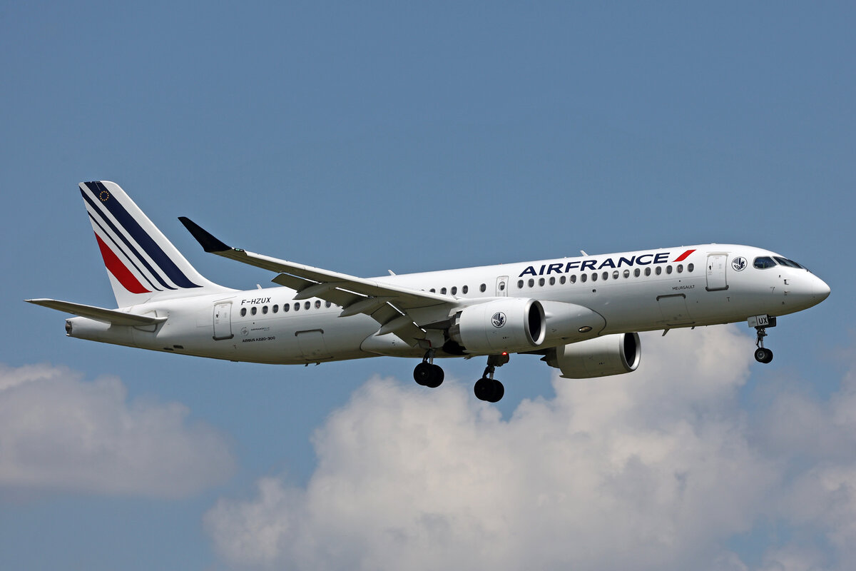 Air France, F-HZUX, Airbus A220-371, msn: 55218,  Meursault , 13.Juni 2024, ZRH Zürich, Switzerland.