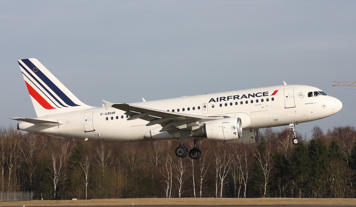 Air France,F-GRHR,(c/n1415),Airbus A319-111,02.02.2014,HAM-EDDH,Hamburg,Germany