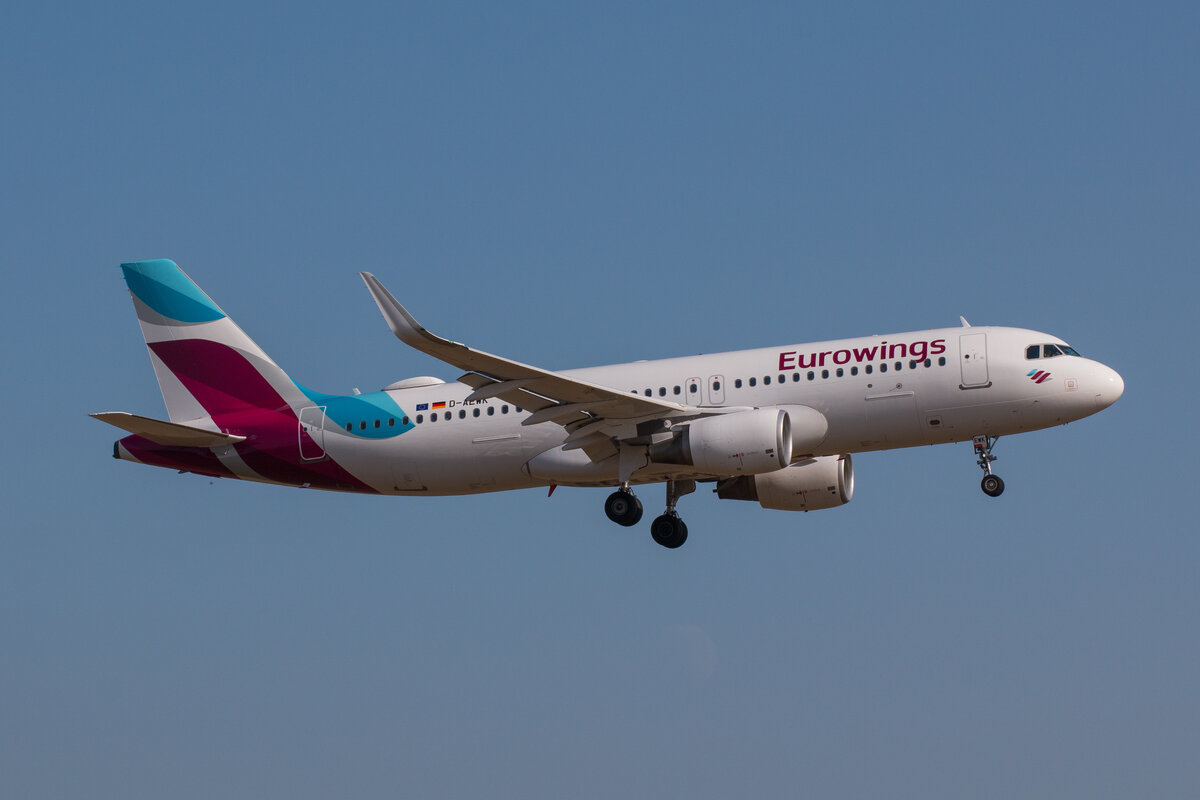 Airbus A320, Eurowings (D-AEWK), Hamburg, 08.03.2025