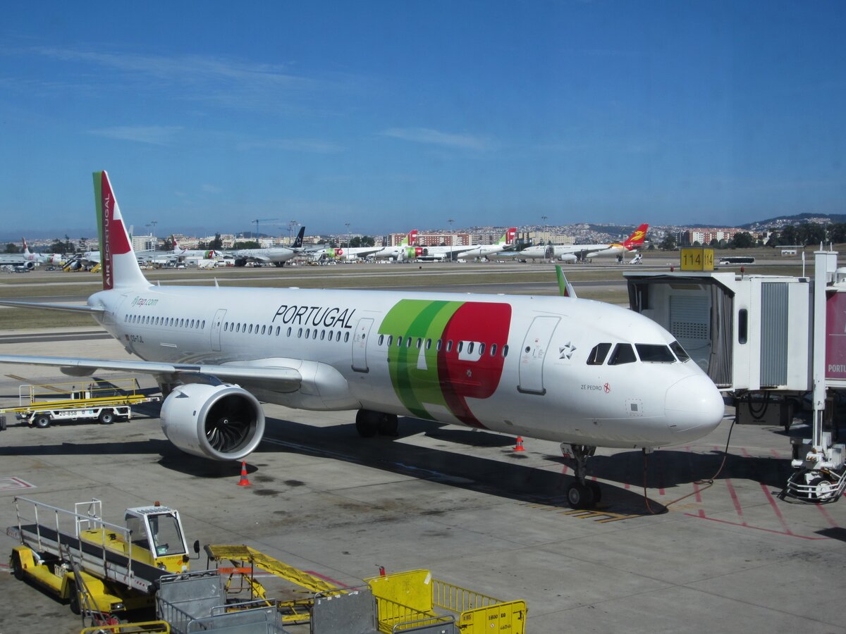 Airbus A321-251N CS-TJL der TAP Air Portugal Flughafen Lissabon am 13.07.2024