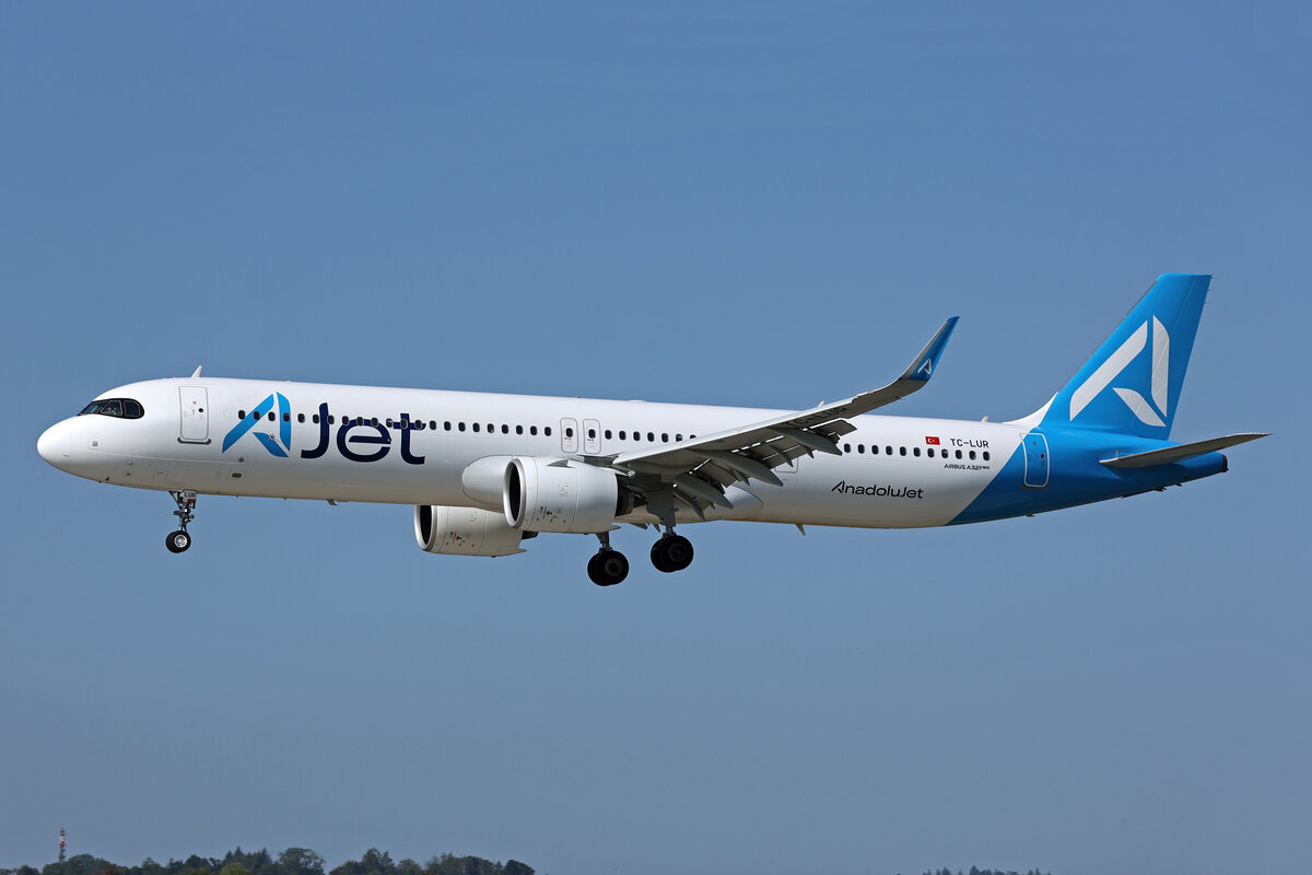 AJet, TC-LUR, Airbus A321-271NX, msn: 11658, 23.August 2024, ZRH Zürich, Switzerland.