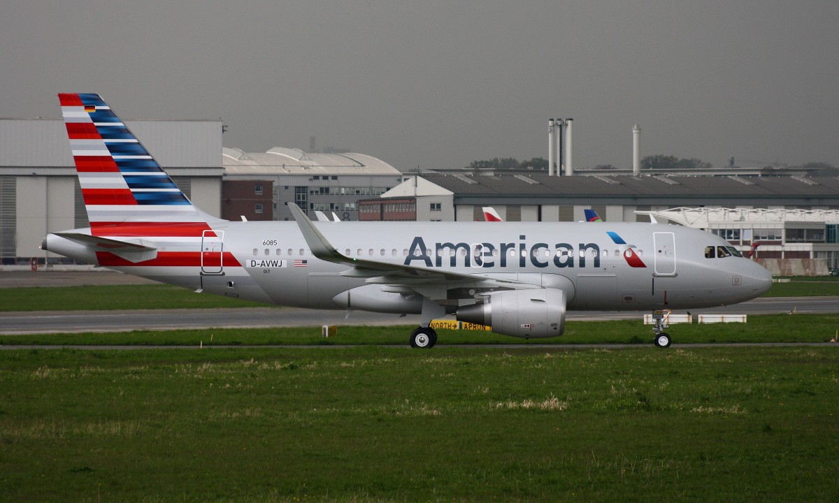 American Airlines,D-AVWJ,Reg.N9017P,(c/n 6085),Airbus A319-115(SL),22.04.2014,XFW-EDHI,Hamburg-Finkenwerder,Germany