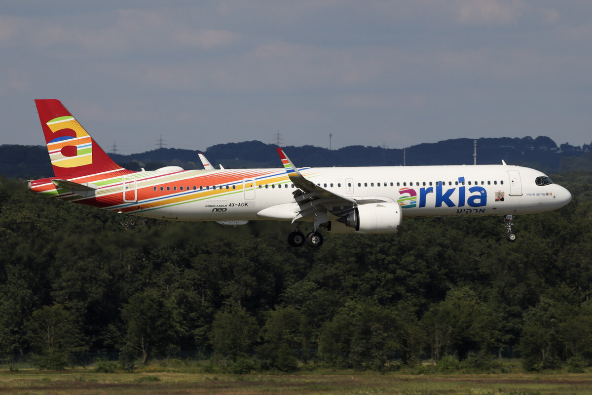 Arkia Airbus A321Neo 4X-AGK in Köln-Bonn am 24.06.2024