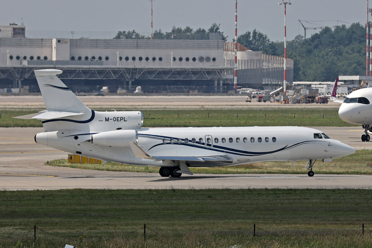 Auburn Oak Nigeria Ltd., M-OEPL, Dassault Falcon 8X, msn: 459, 04.Juli 2024, MXP Milano Malpensa, Italy.